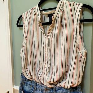 White w/ Stripes Blouse